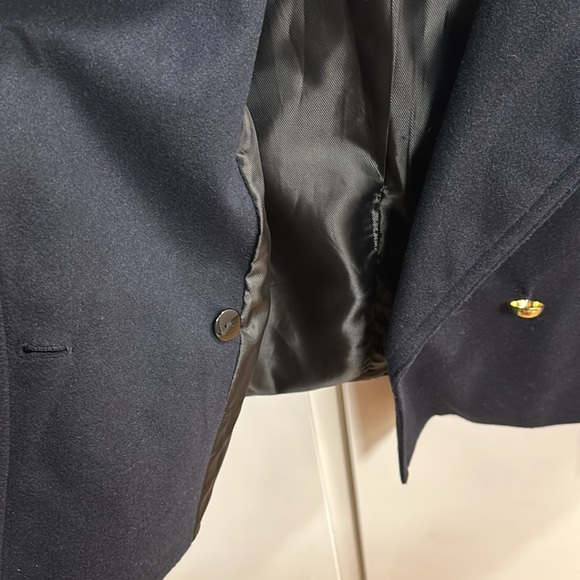 ZARA Double Breasted Navy Jacket - Picture 7 of 10